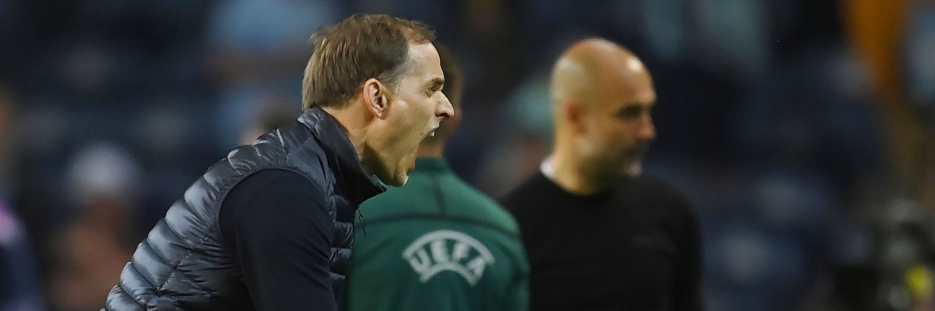 Chelseas Trainer Thomas Tuchel jubelt. Er hat im Endspiel Pep Guardiola ausgetrickst.