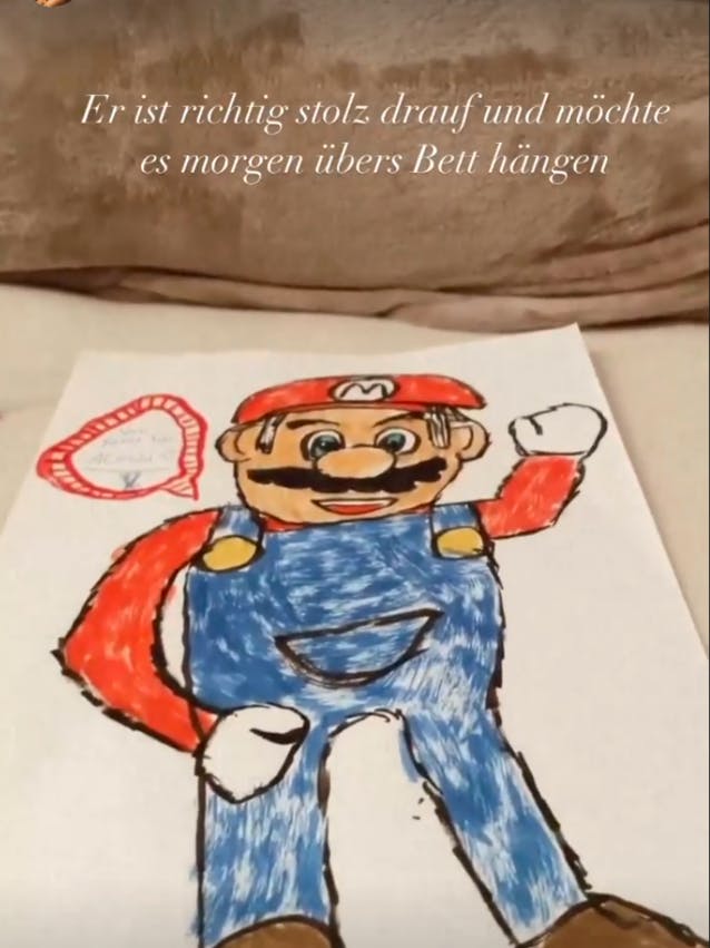 So sieht der selbst gemalte Liebesbeweis aus.