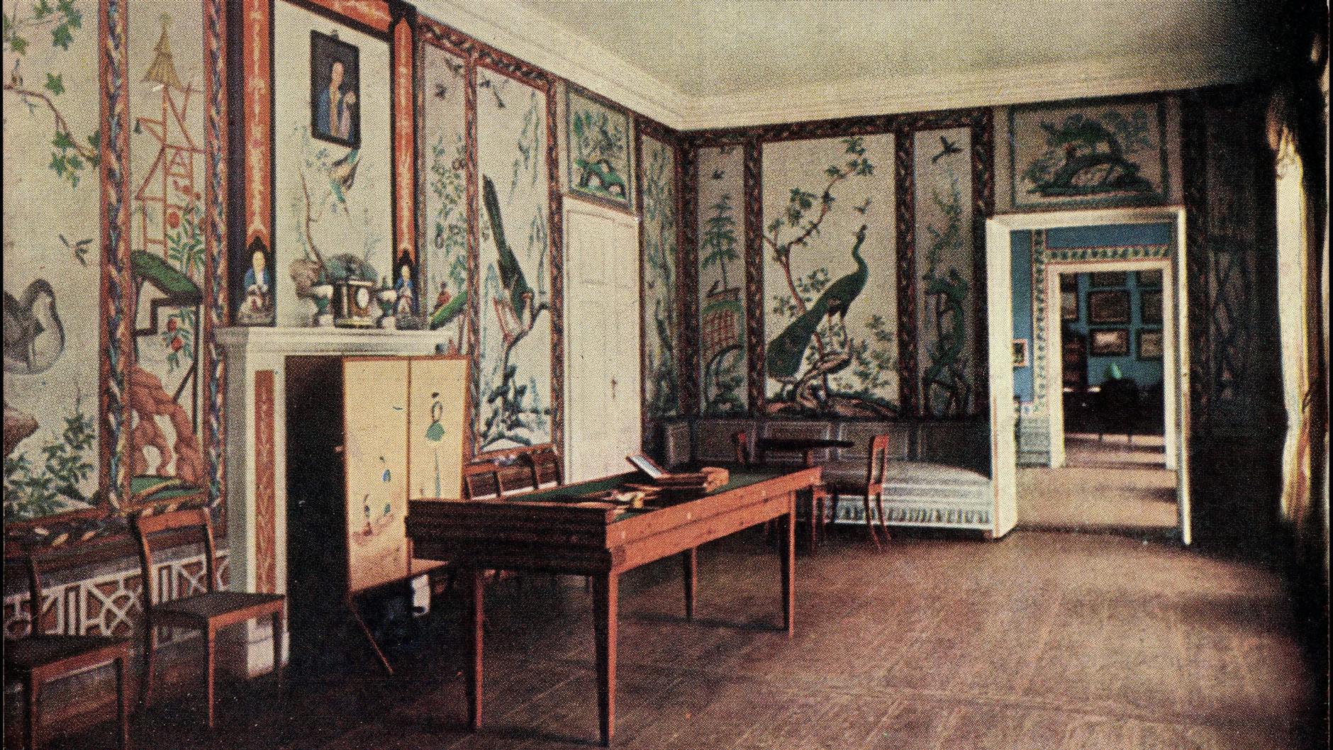 Das Speisezimmer, 1935 aufgenommen. Hier aßen Luise und ihre Familie wenn sie auf Schloss Paretz weilten.