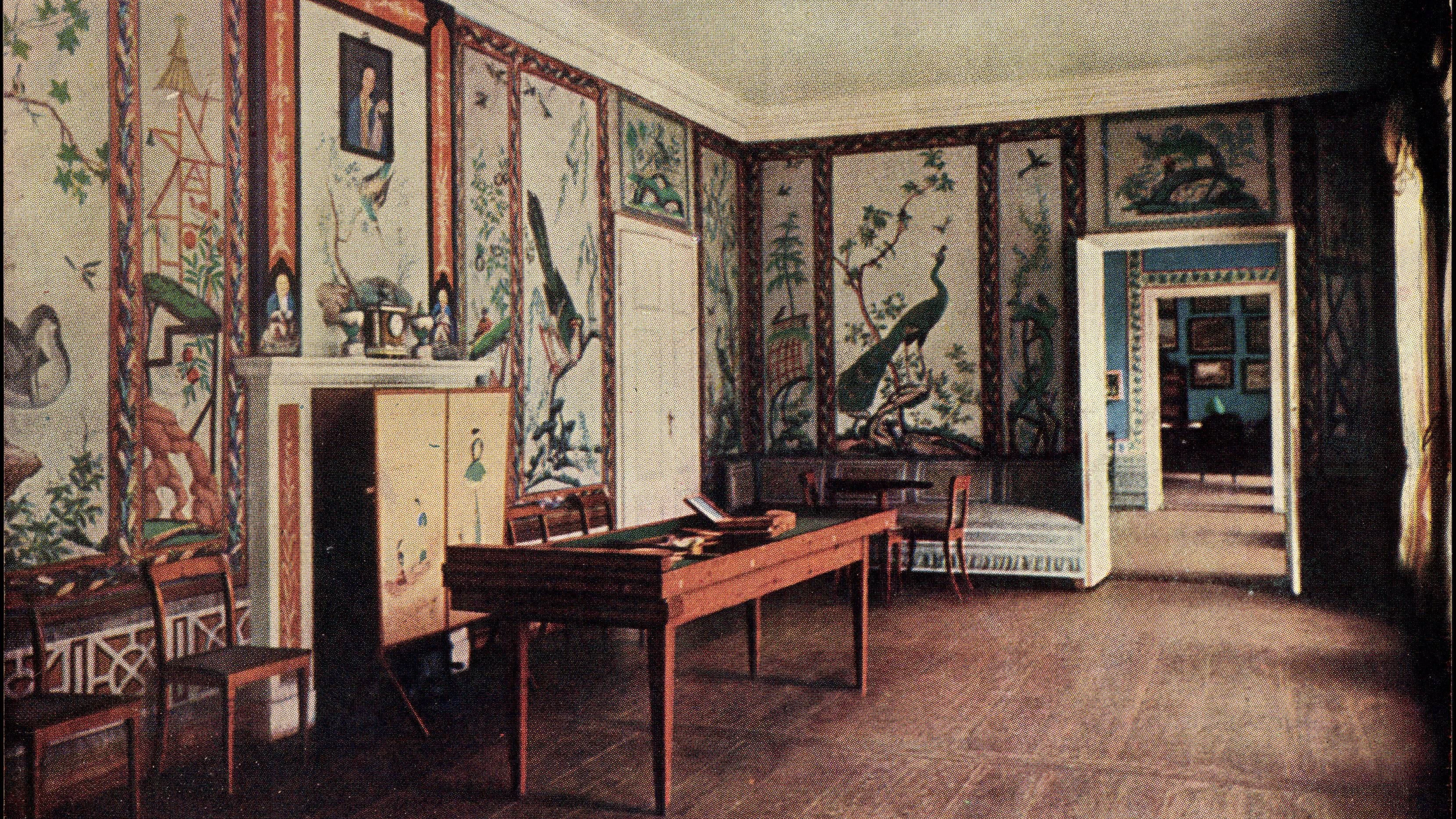 Das Speisezimmer, 1935 aufgenommen. Hier aßen Luise und ihre Familie wenn sie auf Schloss Paretz weilten.