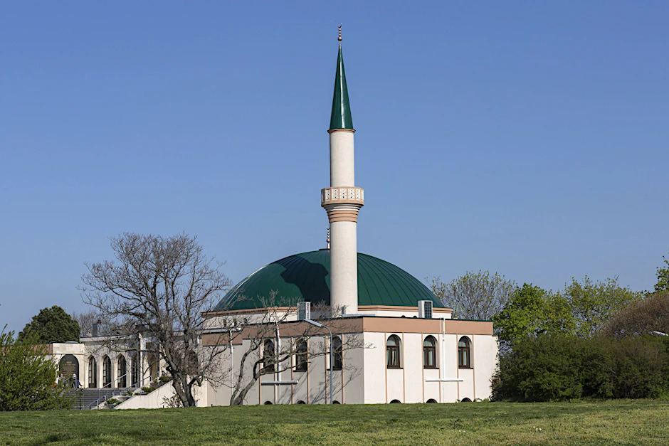 Das islamische Zentrum in Wien. Auf der&nbsp;„Landkarte des politischen Islam“ sind 623 muslimische Organisationen, Verbände und Moscheen mit ihrem jeweiligen Hauptsitz in Österreich eingezeichnet.