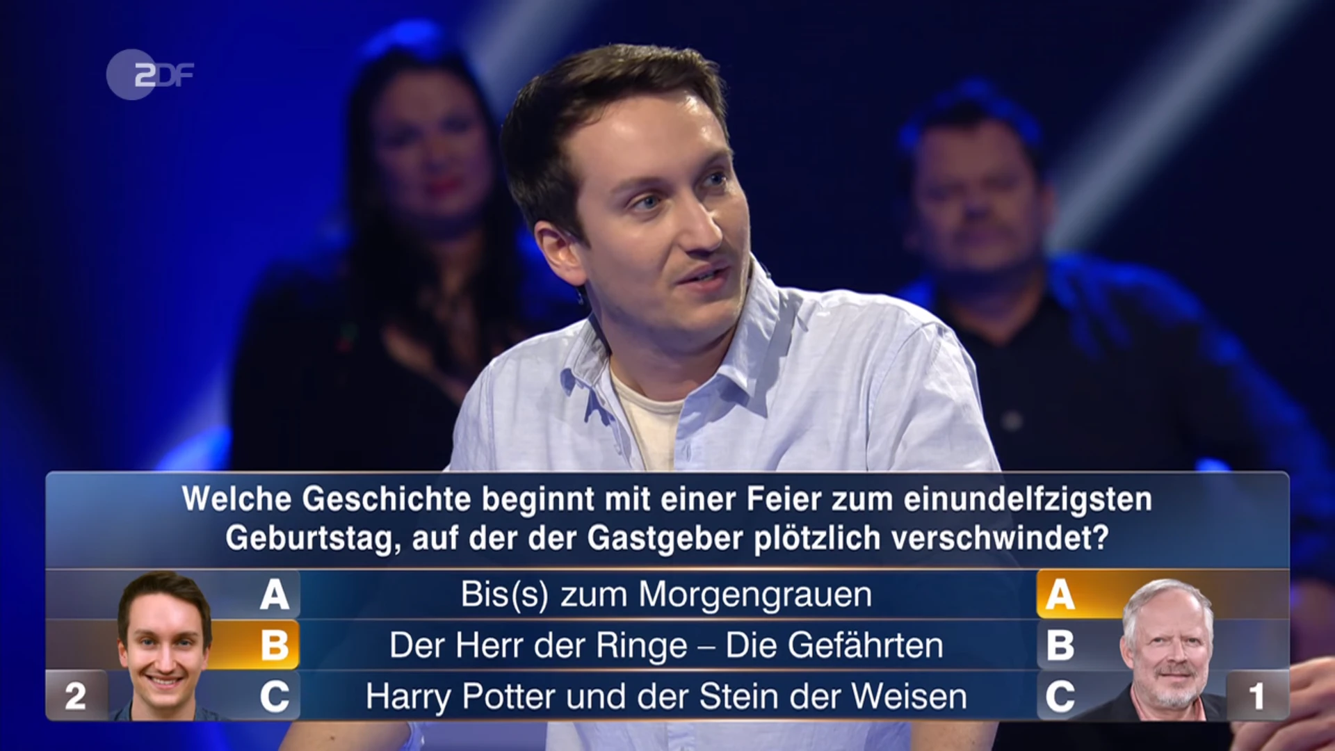 Tapfer kämpfte sich der Berliner Schlaukopf beim „Quiz-Champion“ von Frage zu Frage.