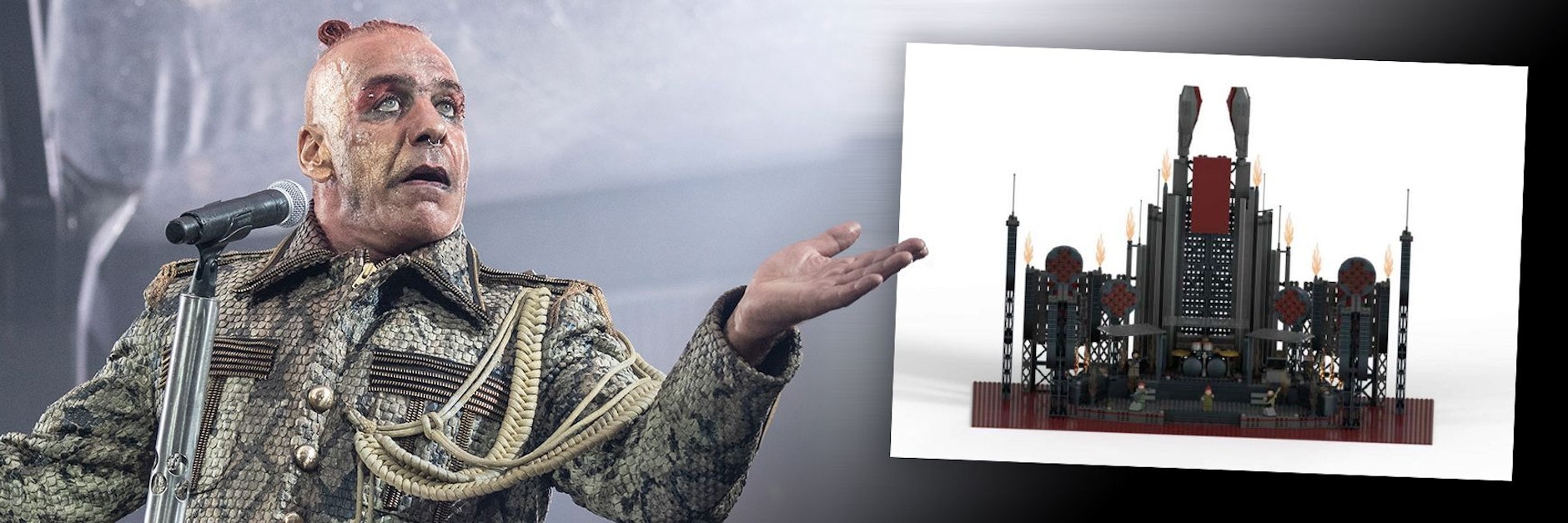 Till Lindemann ist der Frontmann von Rammstein. Das Stadion der letzten Tour sollte als Lego-Bausatz auf den Markt kommen.