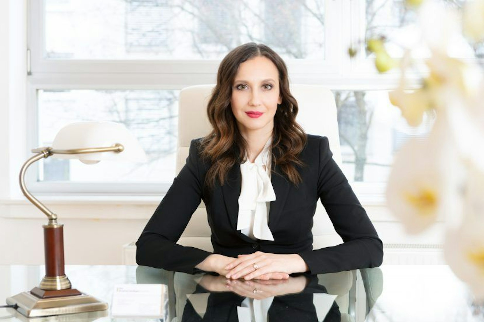 Arabella Pooth in ihrer Kanzlei in Dortmund.