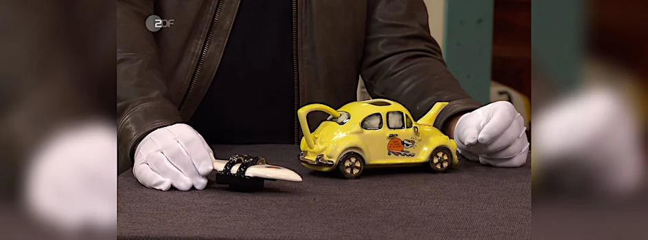 Dieser VW Käfer steht bei&nbsp;„Bares für Rares“ zum Verkauf.