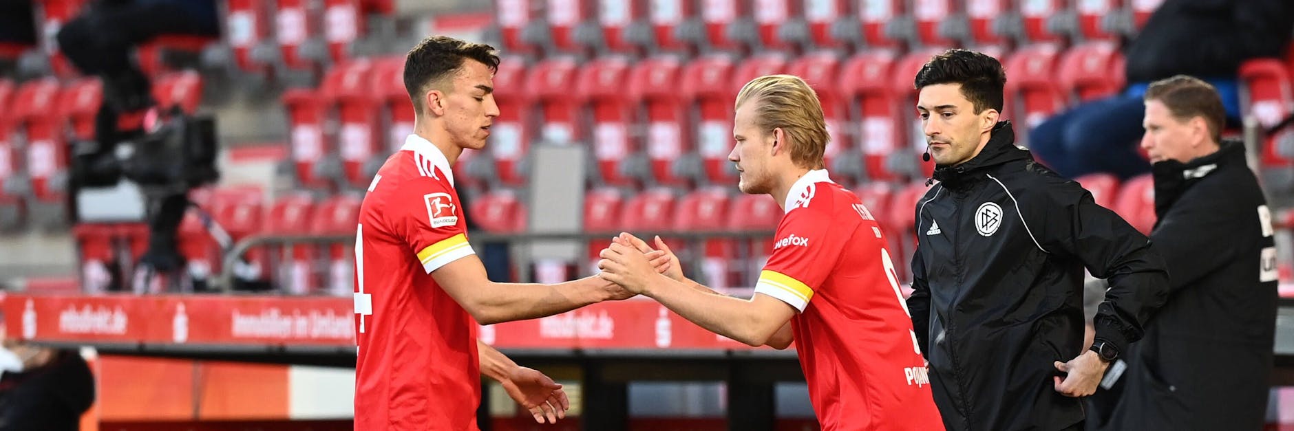 Mal der eine, dann der andere? Trainer Urs Fischer spielt mit dem Gedanken, Petar Musa und Joel Pohjanpalo gemeinsam in Wolfsburg stürmen zu lassen. 