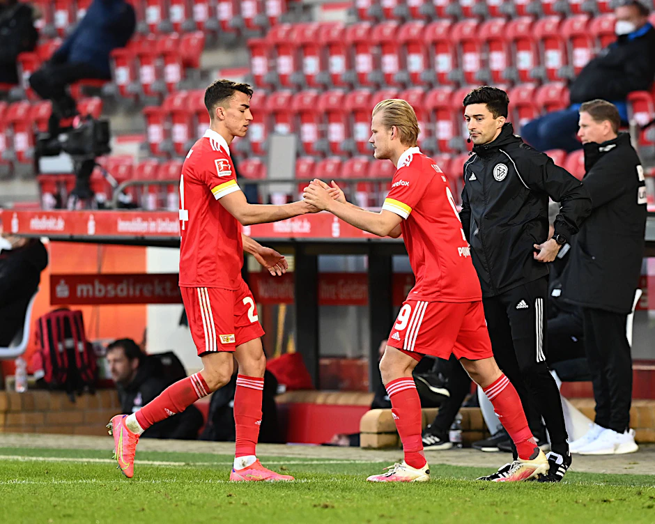 Mal der eine, dann der andere? Trainer Urs Fischer spielt mit dem Gedanken, Petar Musa und Joel Pohjanpalo gemeinsam in Wolfsburg stürmen zu lassen.&nbsp;