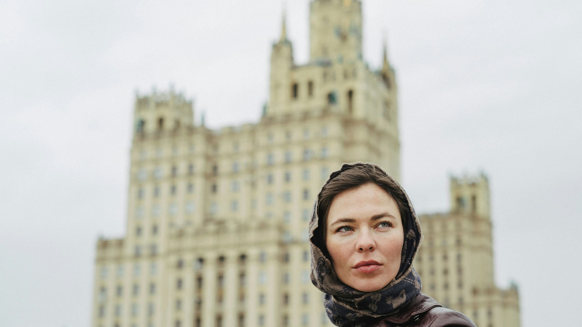 A rainy day in May: Nina Kraviz in Moscow.