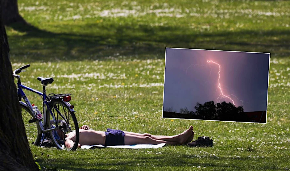 Auf die Hitze folgen Unwetter. 