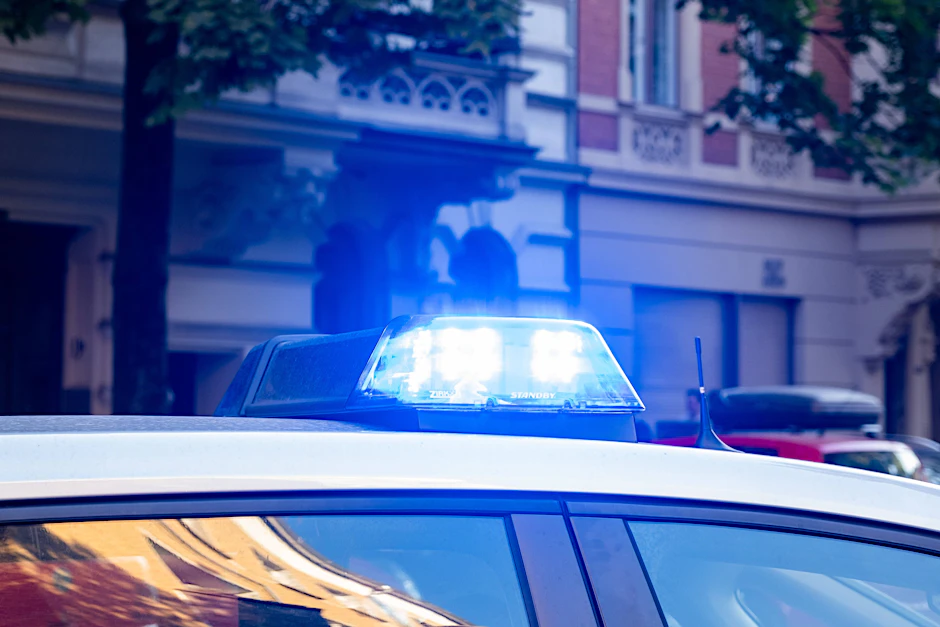Die Polizei nahm in der Nacht zwei Männer fest, die verdächtigt werden, mehrere Fahrräder gestohlen zu haben.