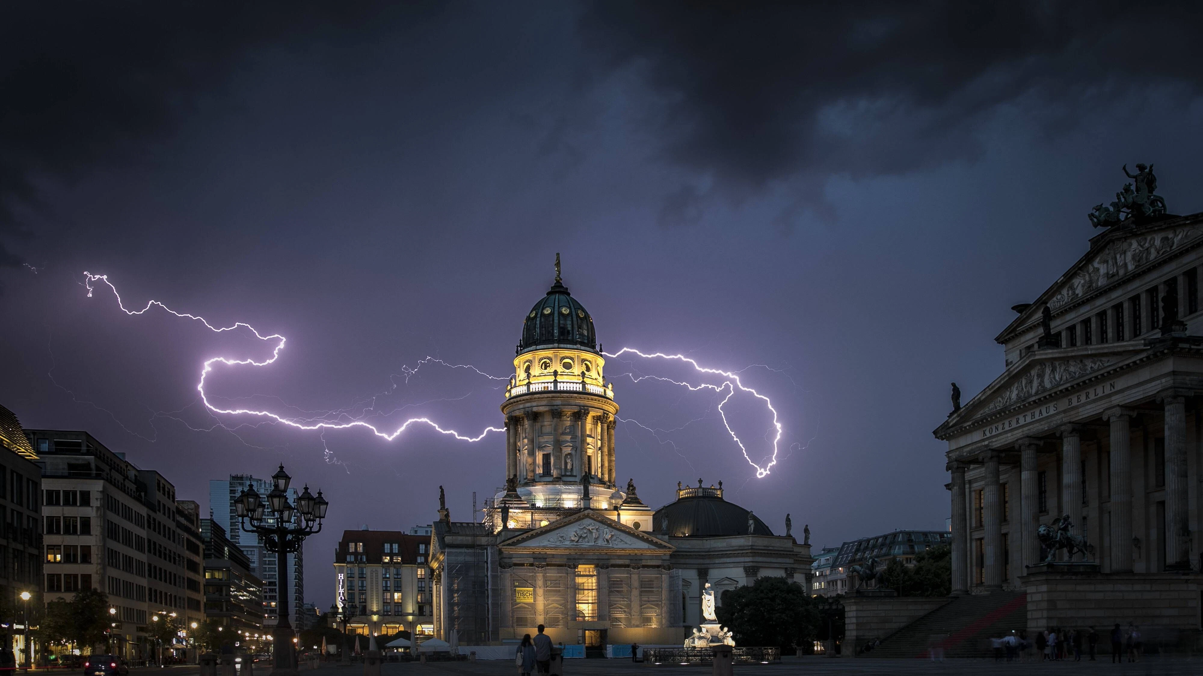 Auch in Berlin sind ab Montagabend kräftige Gewitter möglich.&nbsp;