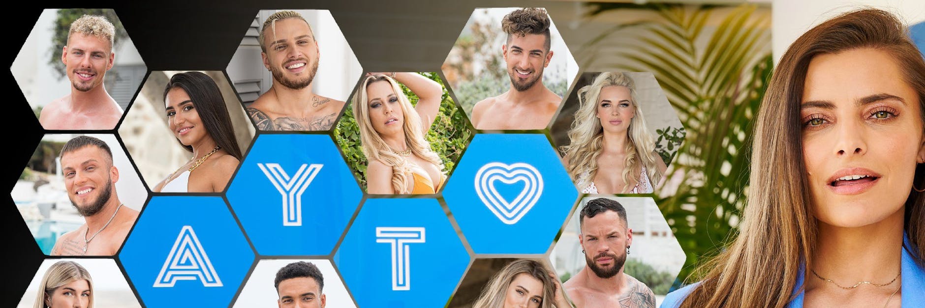 Der Cast von „Are You The One? – Reality Stars in Love“. Moderiert wird die Show von Sophia Thomalla