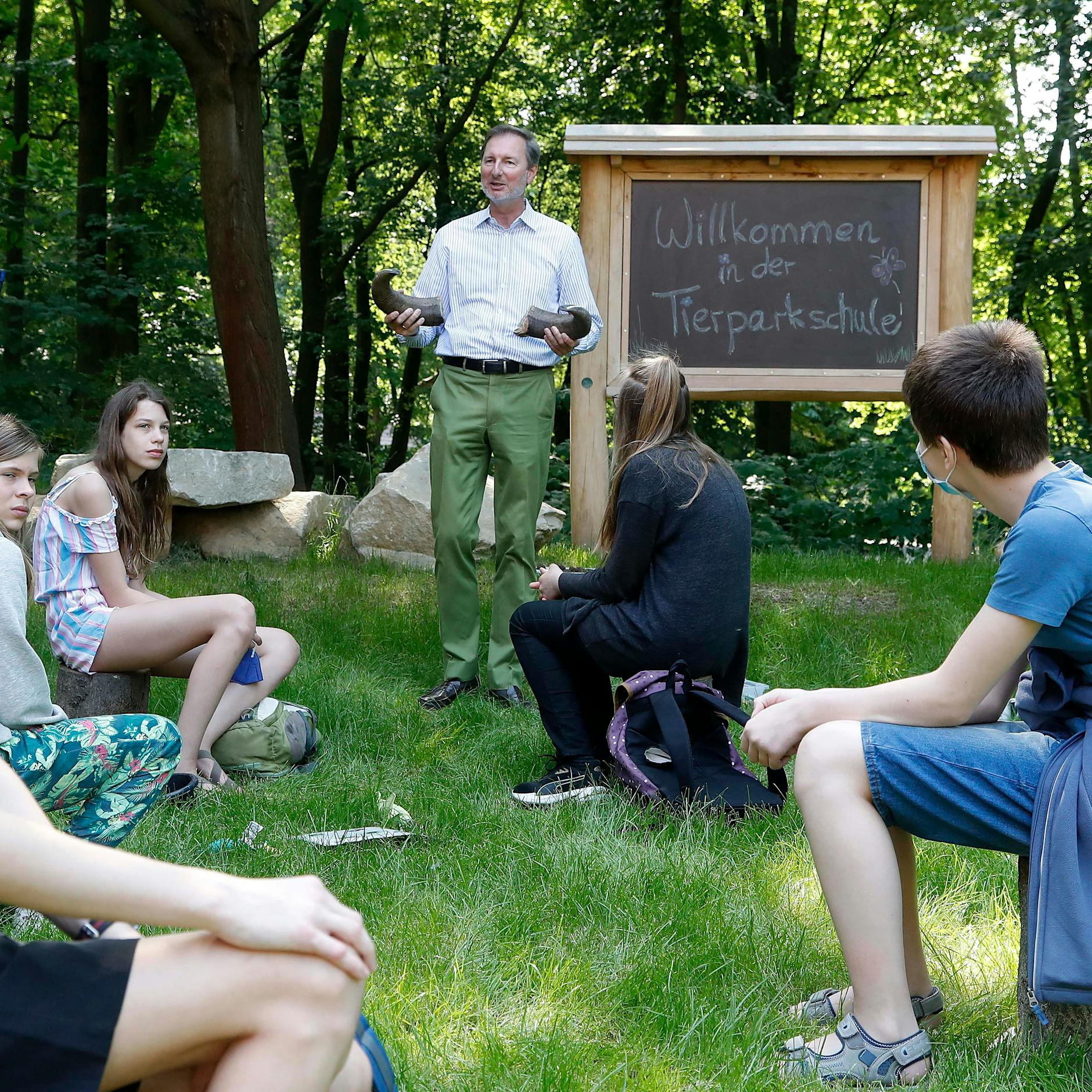 Tierpark macht Schule: Im Garten von Heinrich Dathe steht jetzt Berlins grünstes Klassenzimmer