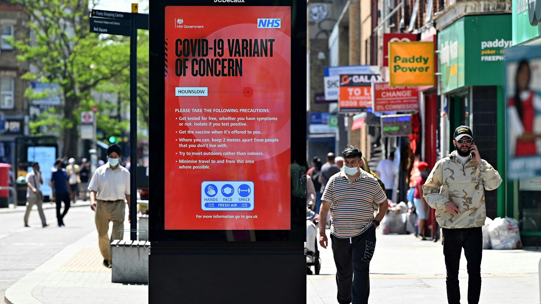 Die zuerst in Indien aufgetretene Delta-Variante hat sich in Großbritannien stark ausgebreitet.