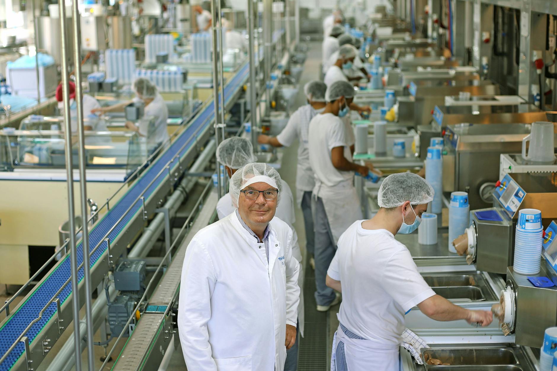 Florida-Eis: Blick in die Produktionsstätte.