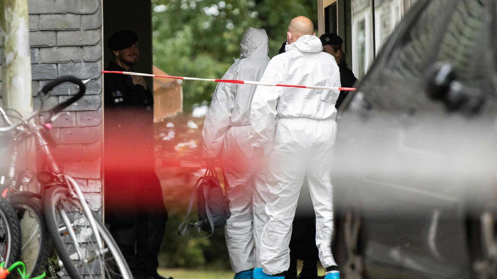 Die Spurensicherung am Tatort in Solingen.