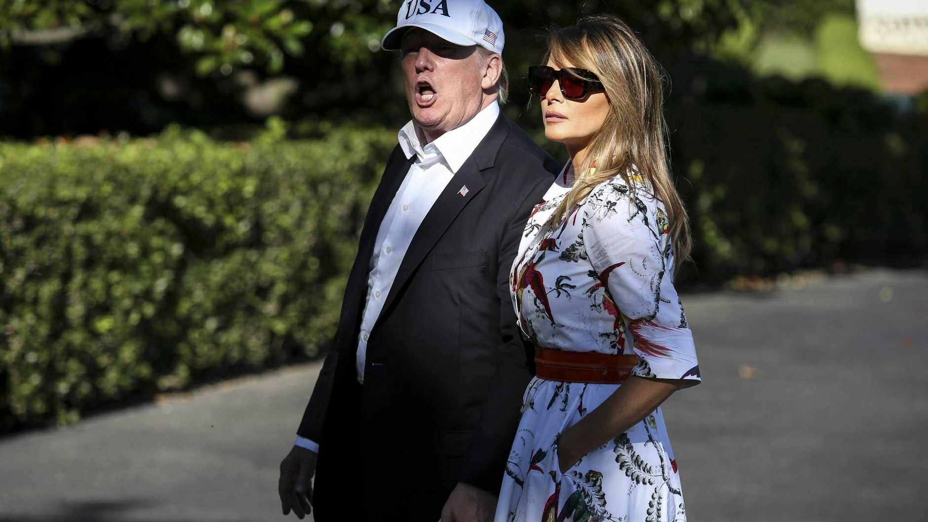 Polit-Rentner Trump mit Ehefrau Melania