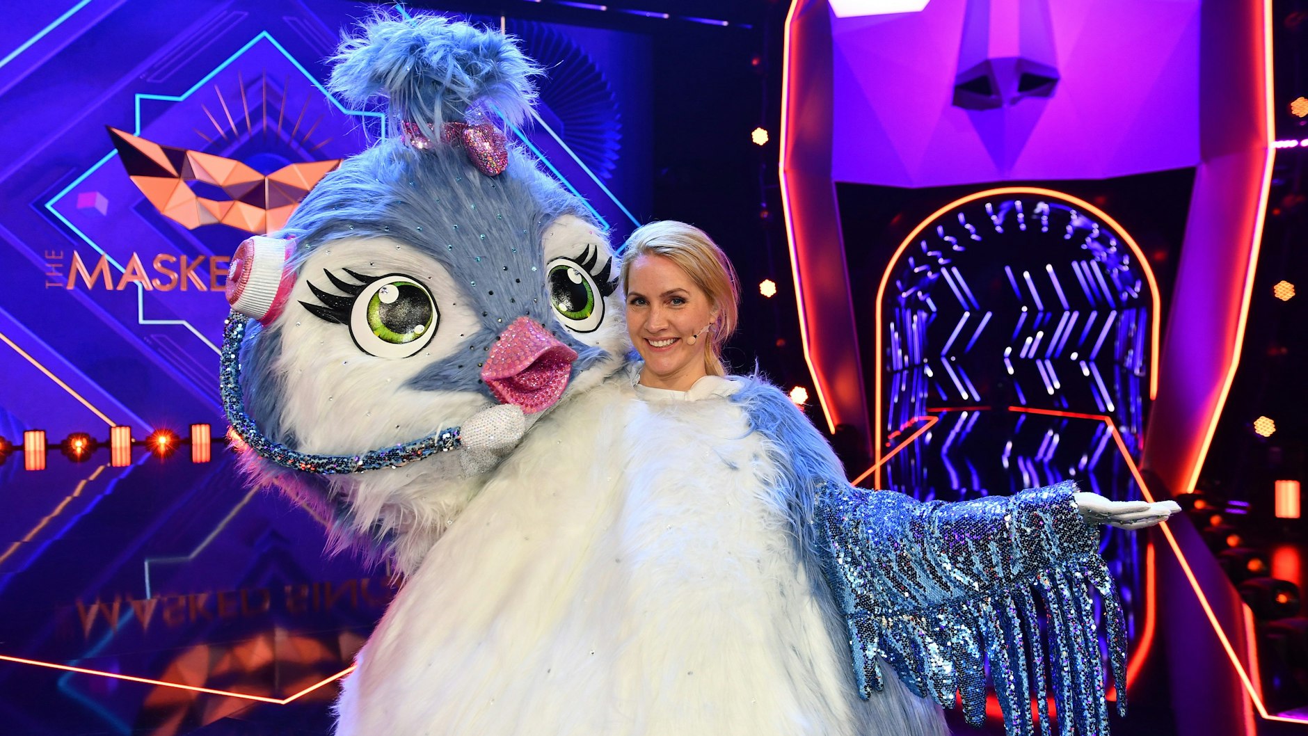 Im vergangenen Jahr trat Judith Rakers als Küken bei „The Masked Singer“ an.