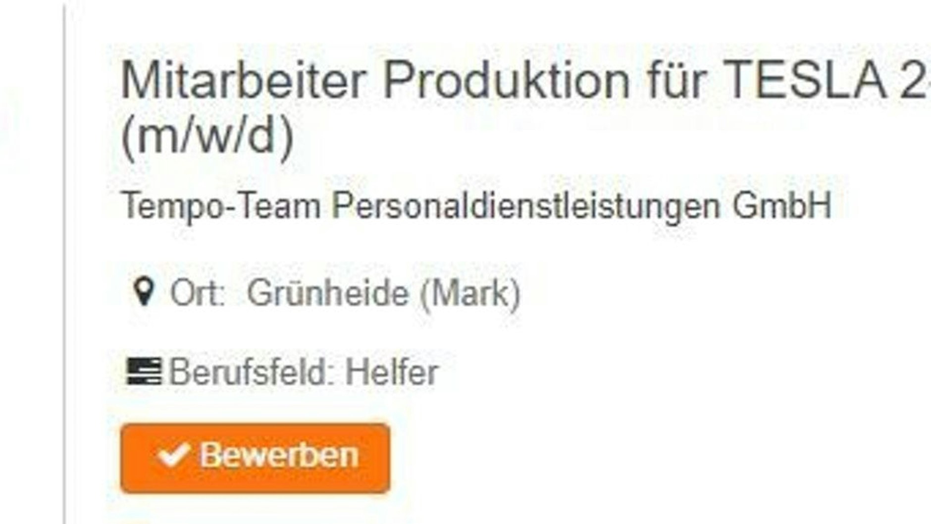 Diese Anzeige auf JoZoo.de könnte Bewerber in die Irre führen. Sie steht immer noch online.