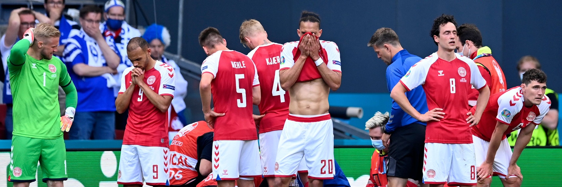 Auf den Schock um Christian Eriksen folgte bei vielen Mitspielern die Erleichterung, als ihr Mitspieler wieder ins Leben zurückkehrte.&nbsp;