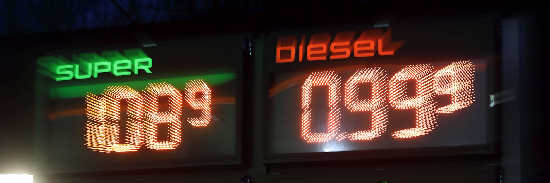 Eine undeutliche Erinnerung: Spritpreise vom April 2020. Und das war nicht einmal das Minimum ...