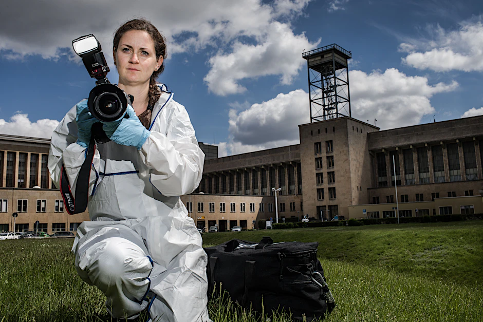Linda Hoff ist Tatortfotografin am Kriminaltechnischen Institut der Berliner Polizei.