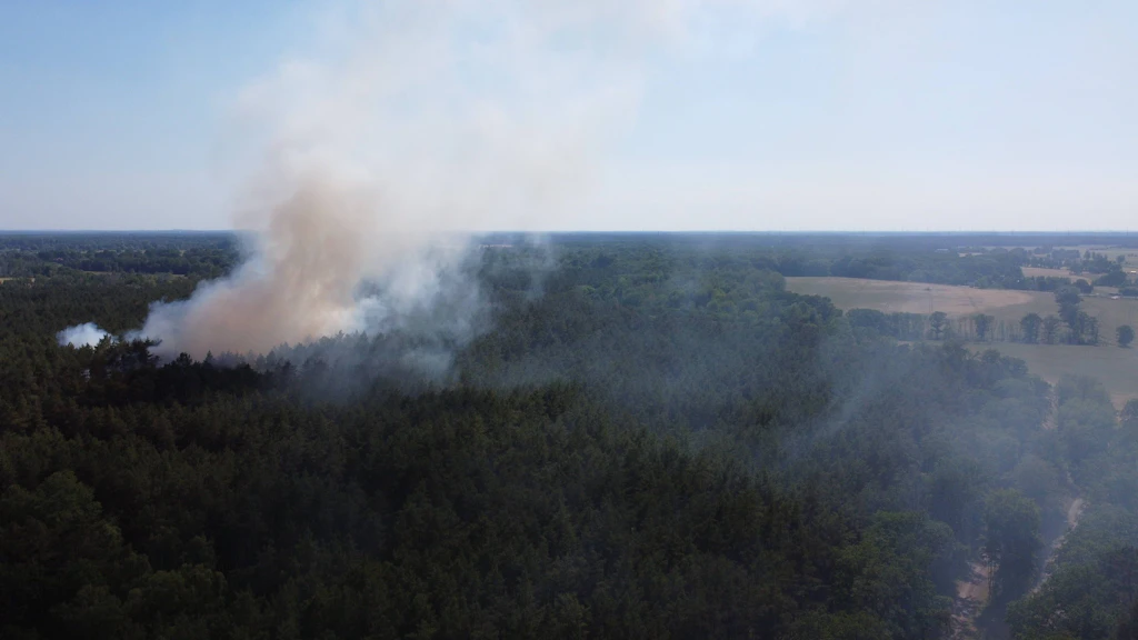 Waldbrand nordwestlich von Berlin: Anwohner sollen Fenster schließen