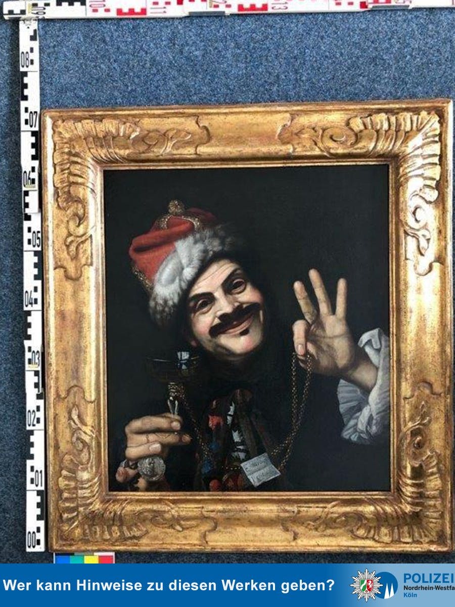 „Selbstportrait als Lachender“ aus dem Jahr 1665 des italienischen Künstlers Pietro Bellotti (1627-1700)