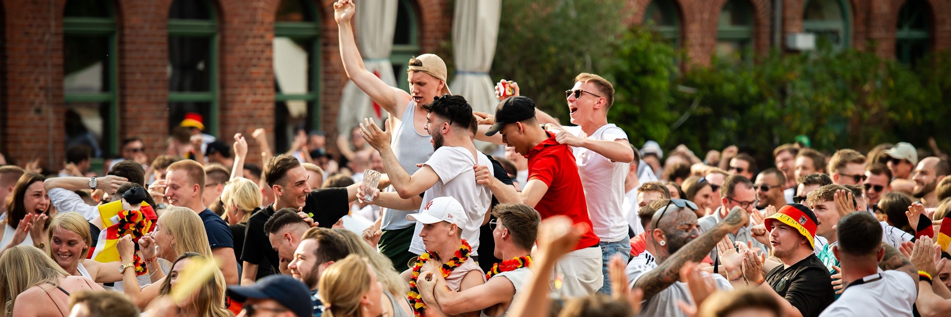 Public Viewing in der Kulturbrauerei.<br>