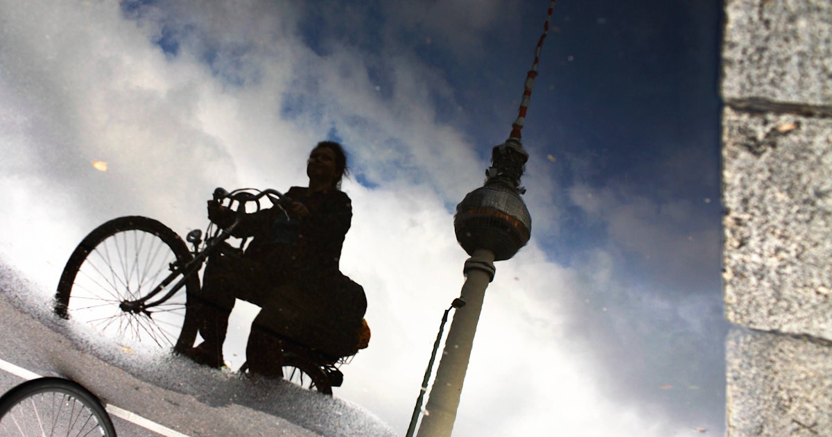 Radfahrer auf der Straße
