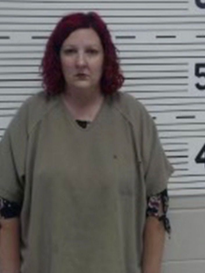 Leslie Gillespie nach ihrer Verhaftung