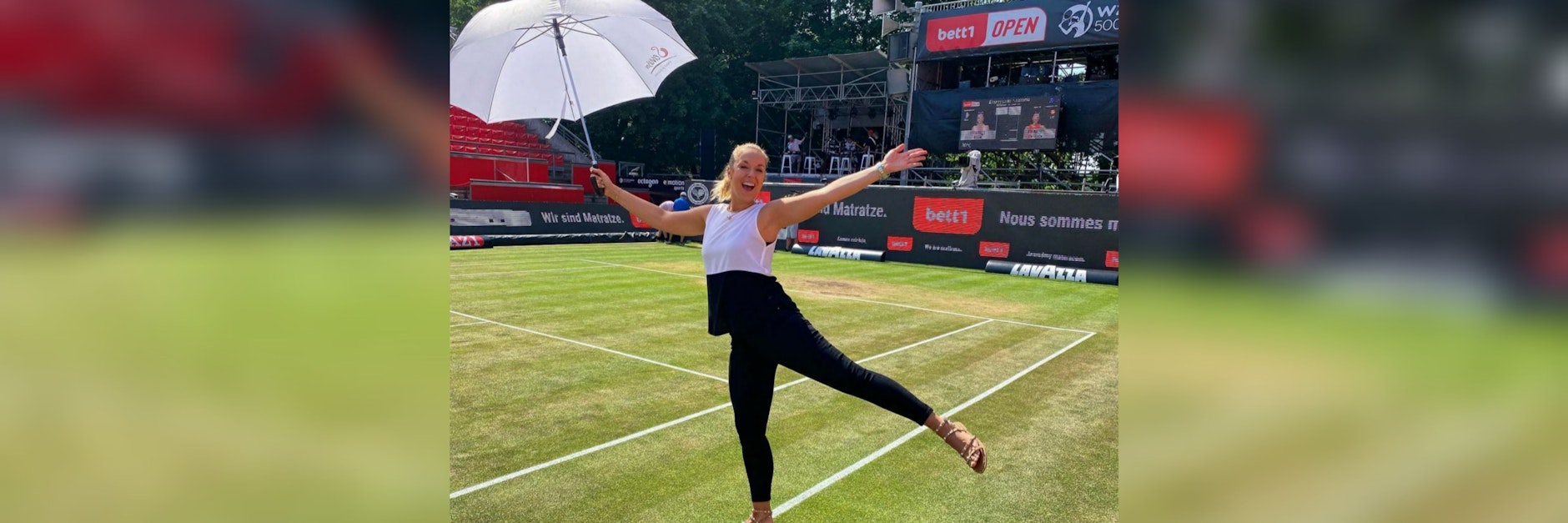 Tanzt schon einmal über den Tennisplatz: Sabine Lisicki. Sehen wir sie bald als Kandidatin in der Tanzshow „Let’s Dance“?
