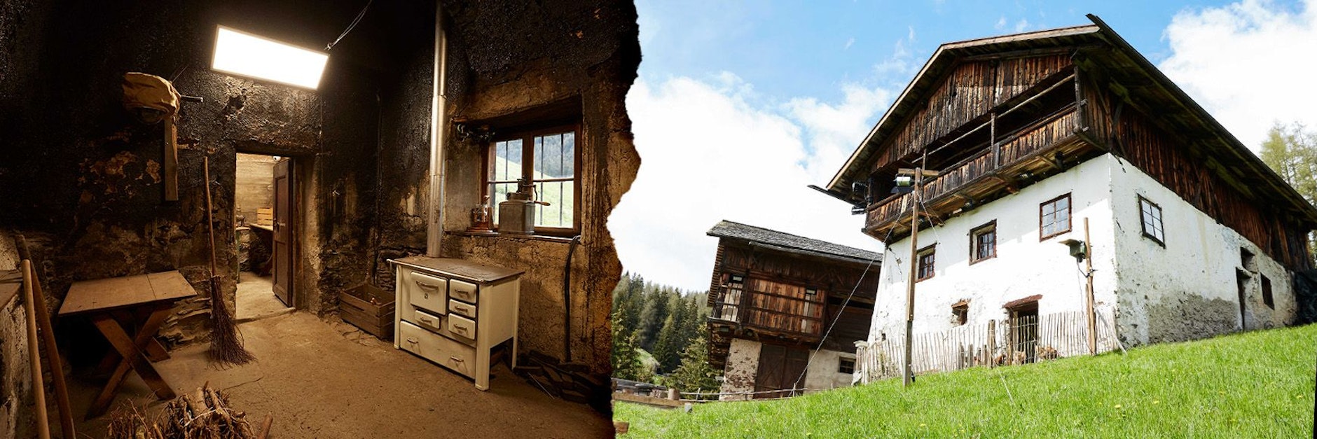 Auf der Alm von Pro.7 müssen die Promis leben wie vor 100 Jahren. Die Gebäude auf dem Hof sind sogar 200 Jahre alt. „Die Alm“ startet am Donnerstag.