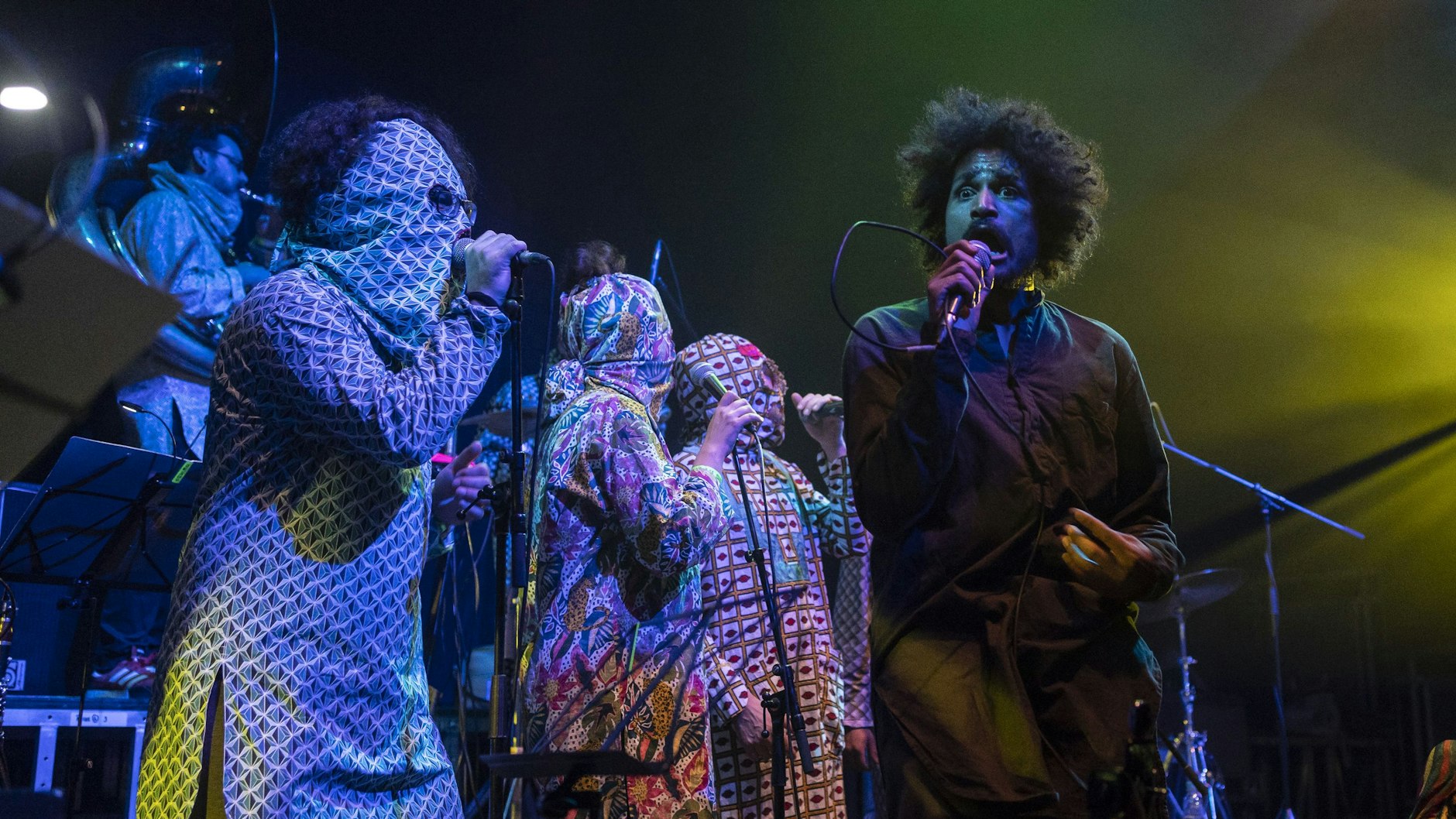 Fehler Kuti bei einem Auftritt.