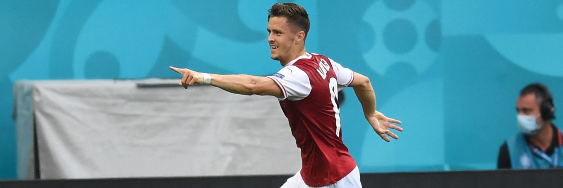 So juebeln Matchwinner: Hoffenheims Christoph Baumgartner erzielte das Siegtor für die Österreicher gegen die Ukraine.&nbsp;