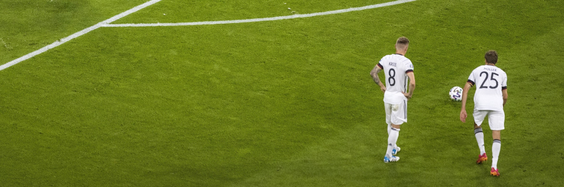 Zeit sich zurückzulehnen für die Gegner: Die deutsche Mannschaft hat eine Standardsituation. 