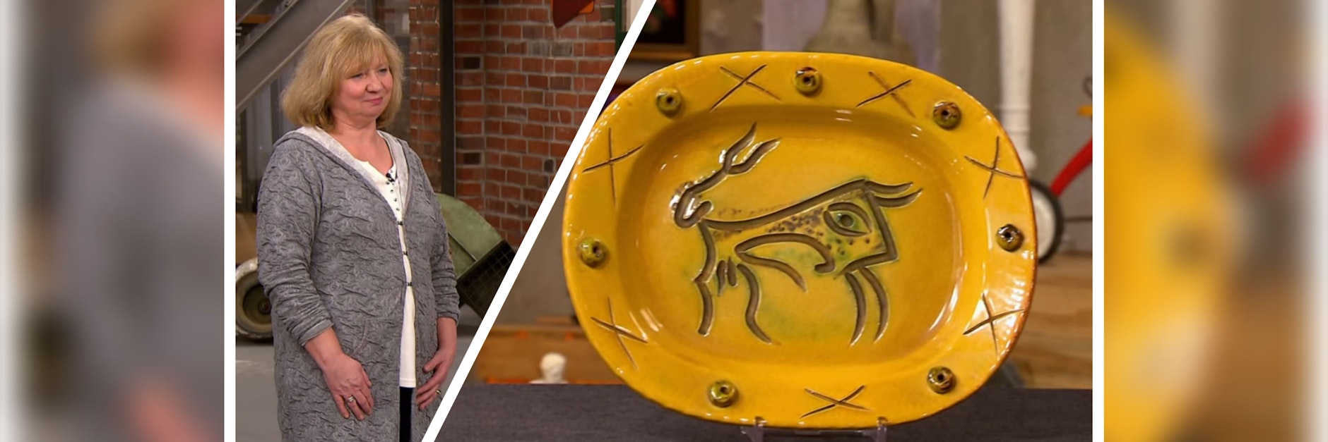 Diesen Teller von Pablo Picasso will Christiane Spannagel bei „Bares für Rares“ verkaufen.