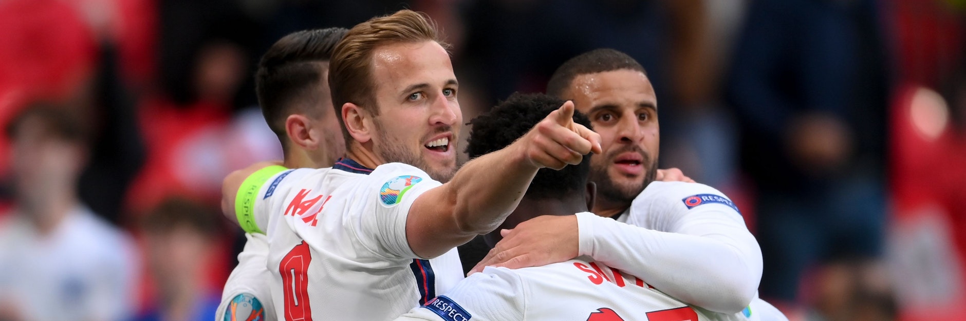 Englands Harry Kane bejubelt das Führungstor gegen Tschechien.