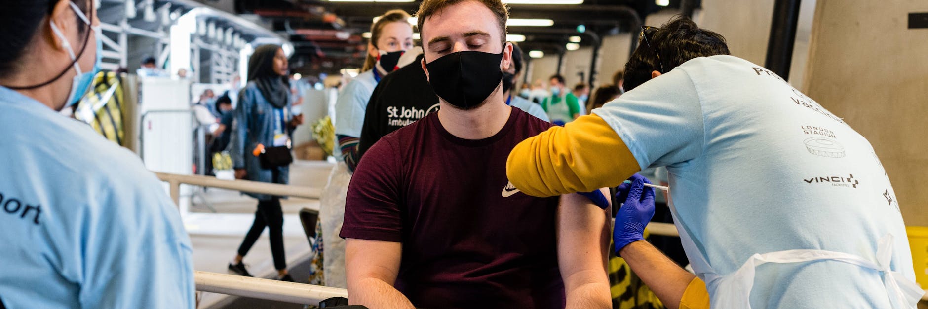 Massenimpfungen in London: Dort hatte die Delta-Variante zuletzt für steigende Infektionszahlen gesorgt. Nun ist auch in England eine noch ansteckendere Variante, „Delta Plus“, aufgetaucht.