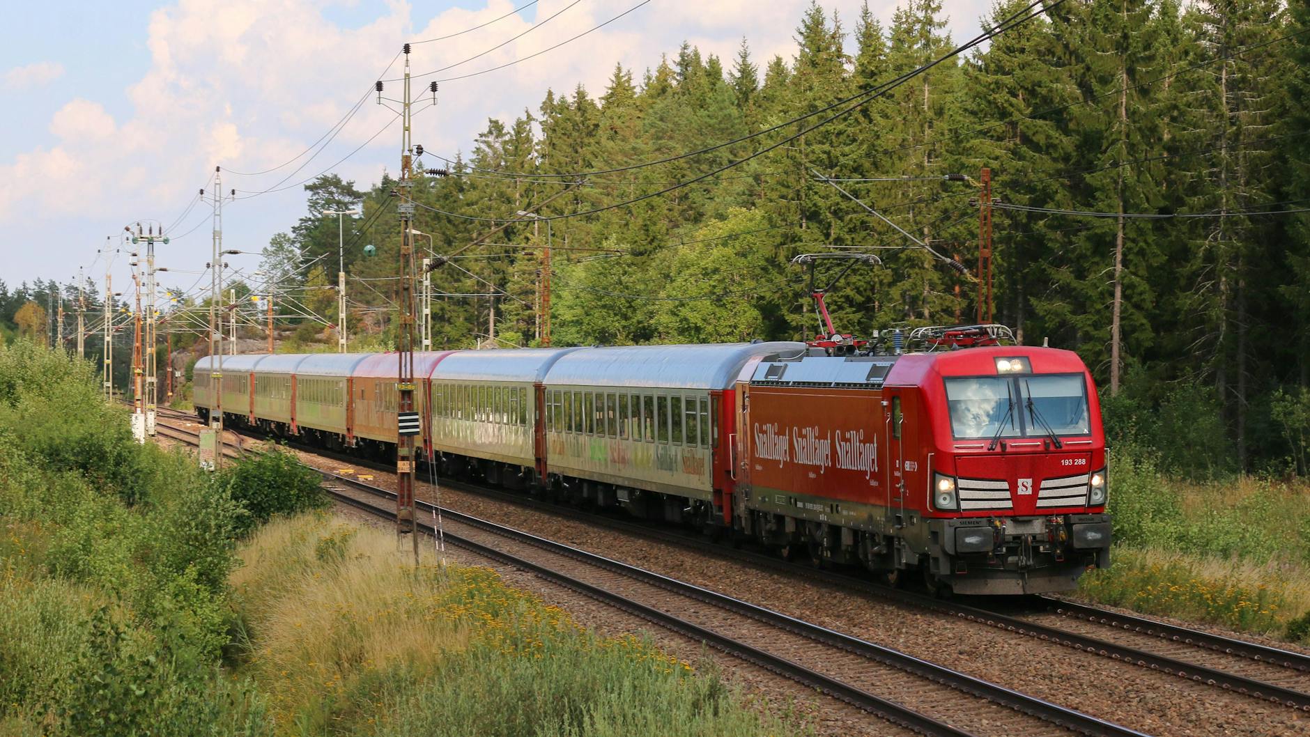 Der Nachtzug Berlin–Kopenhagen–Stockholm.