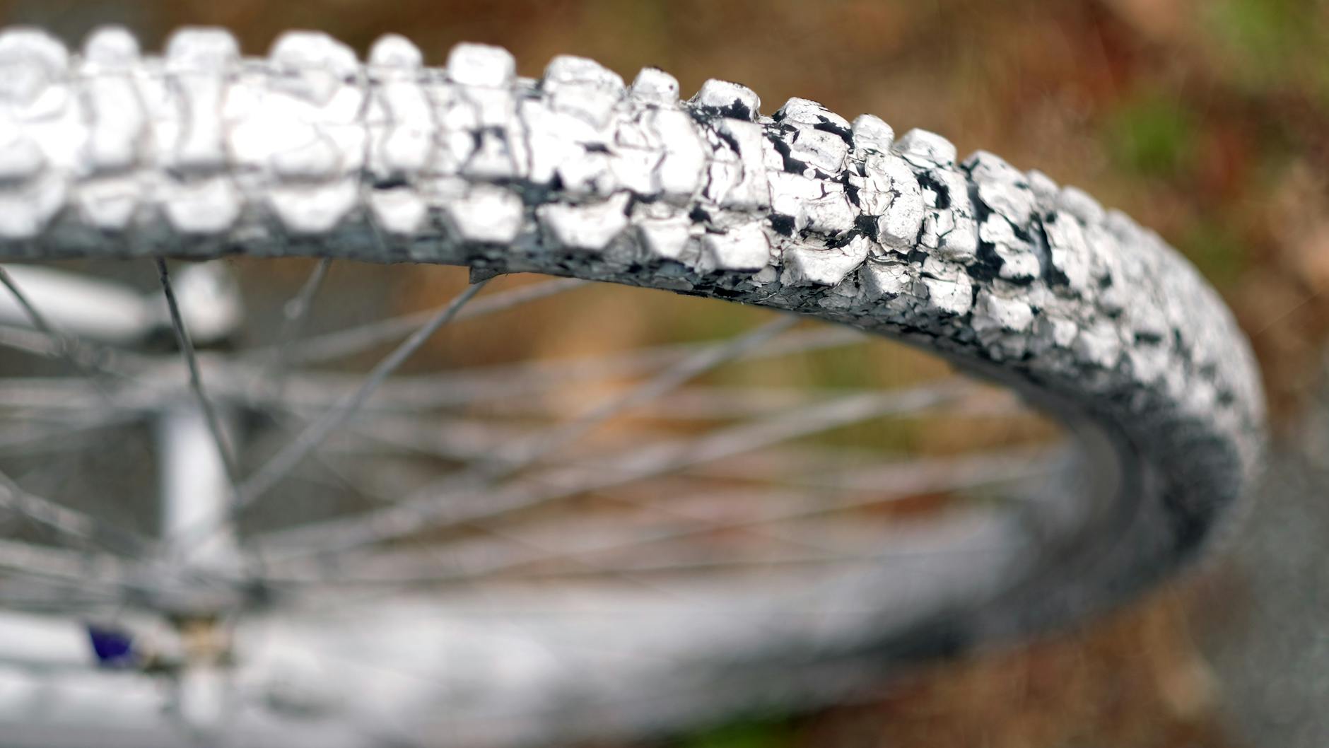Mahnmal für eine tote Radfahrerin.
