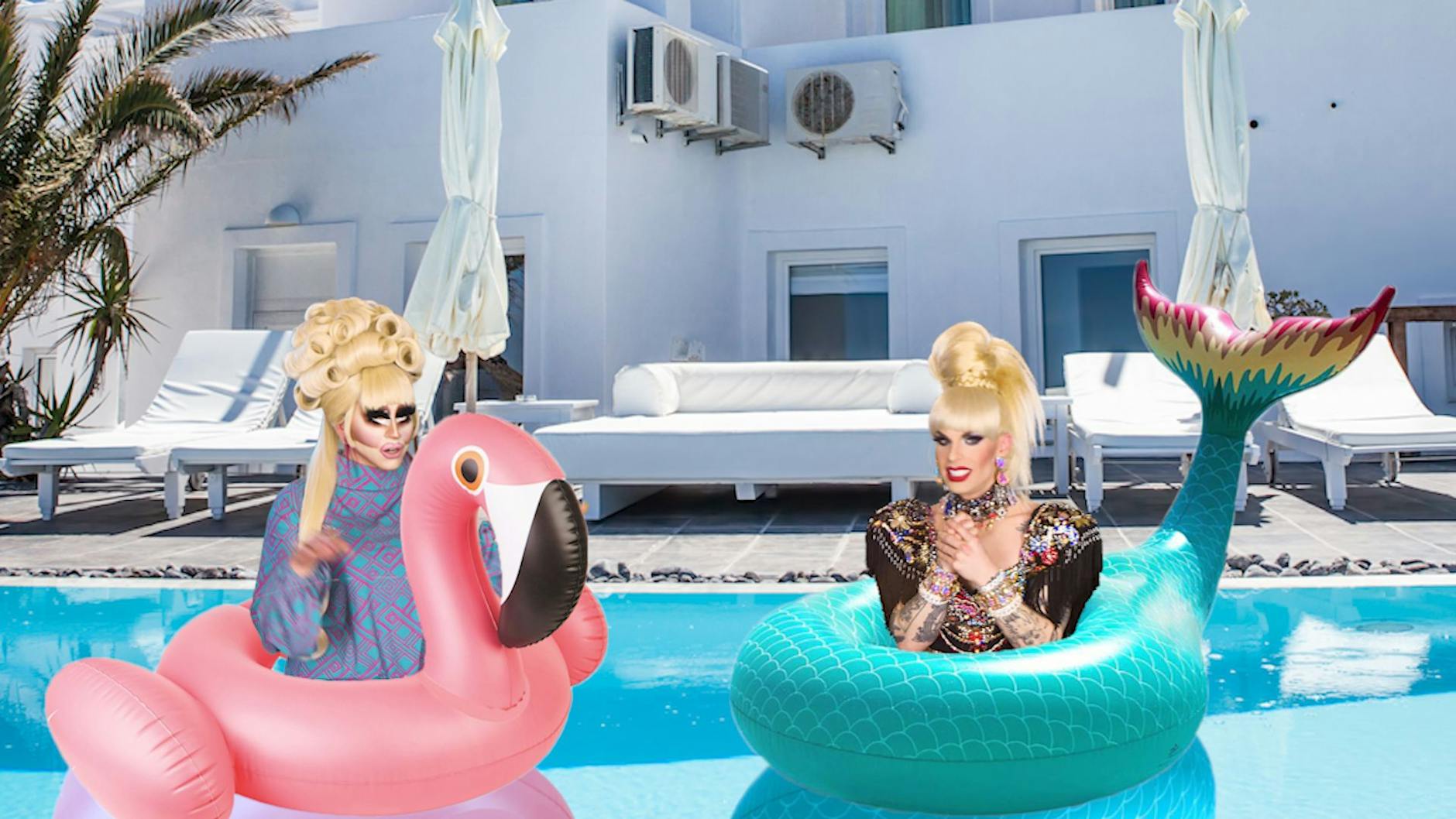 Zu schrill gibt's nicht: Die Dragqueens Katya Zamolodchikova und Trixie Mattel