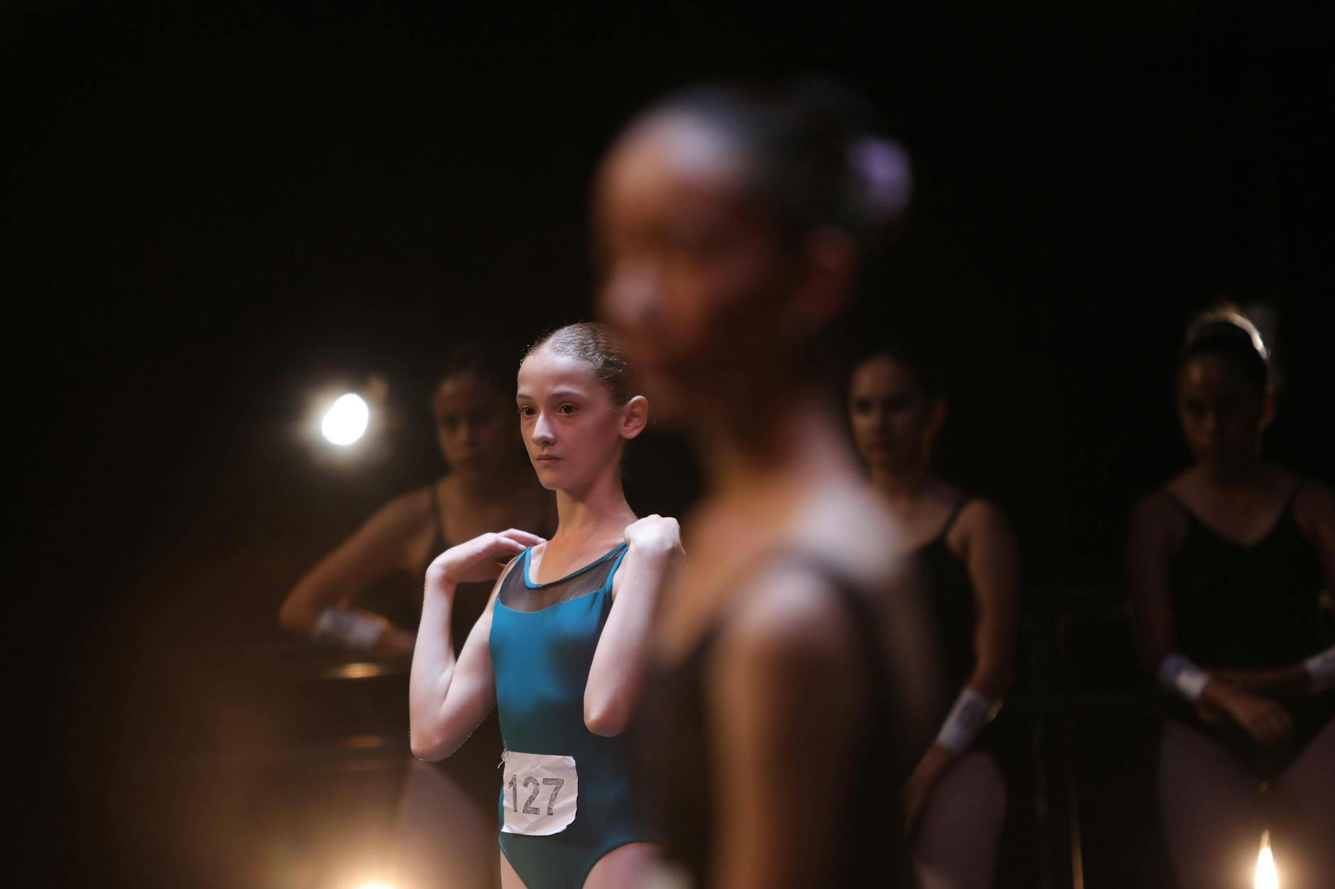 Junge Tänzerin während einer Audition in Mexiko 2019.