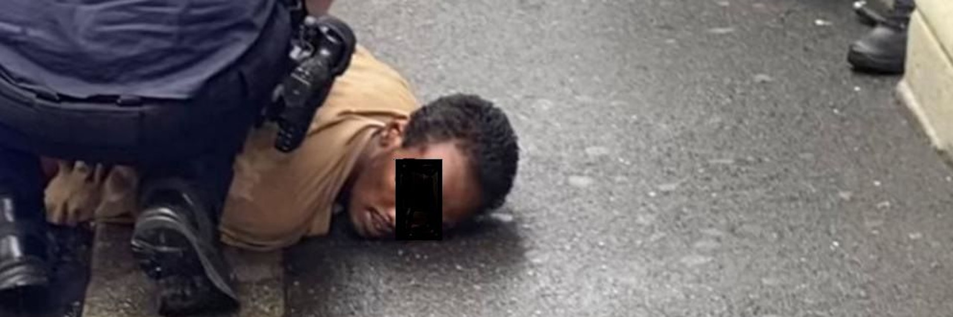 Der Attentäter von Würzburg bei seiner Festnahme.