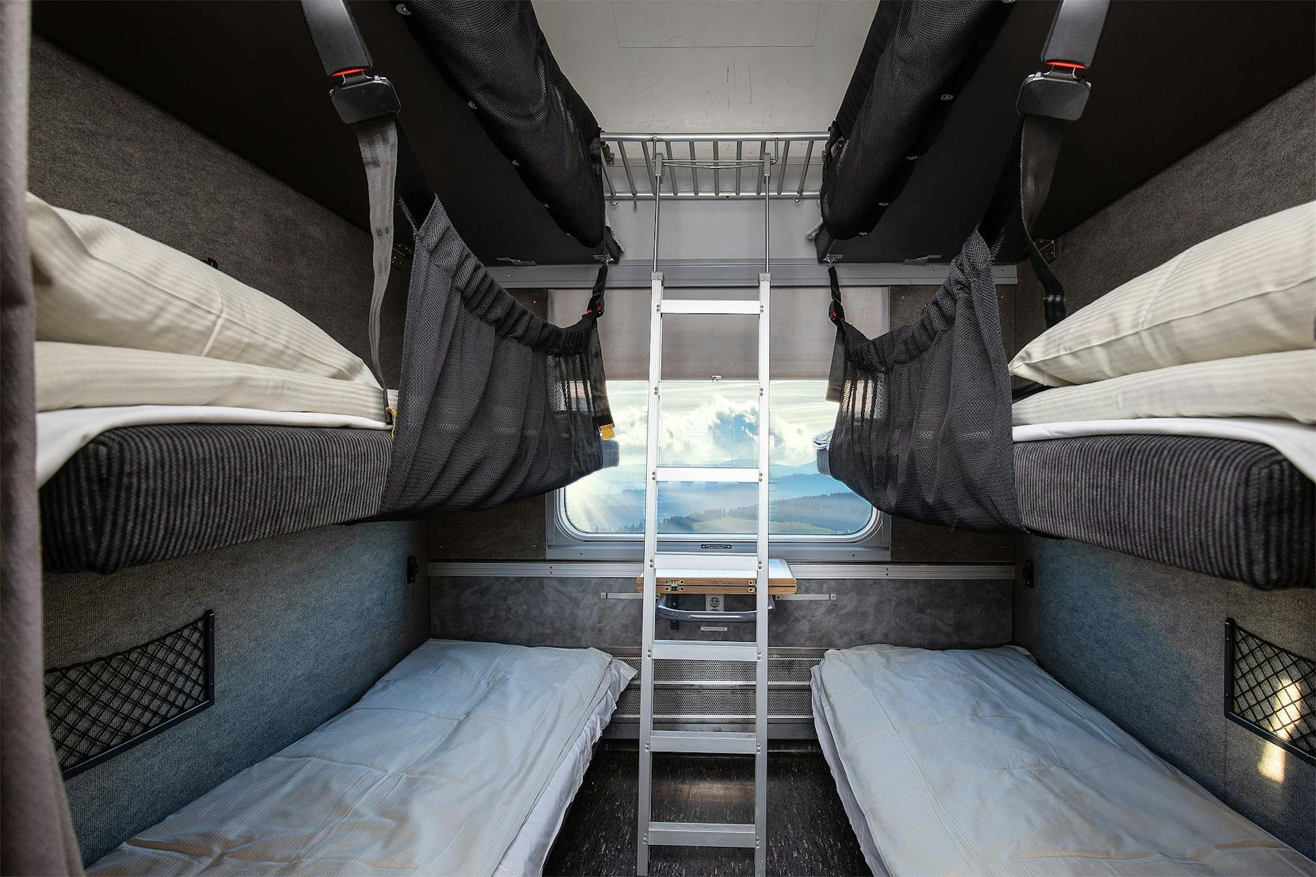 Bereit für die Reise durch die Nacht: ein Liegewagenabteil im Nachtzug Snälltaget Berlin–Stockholm