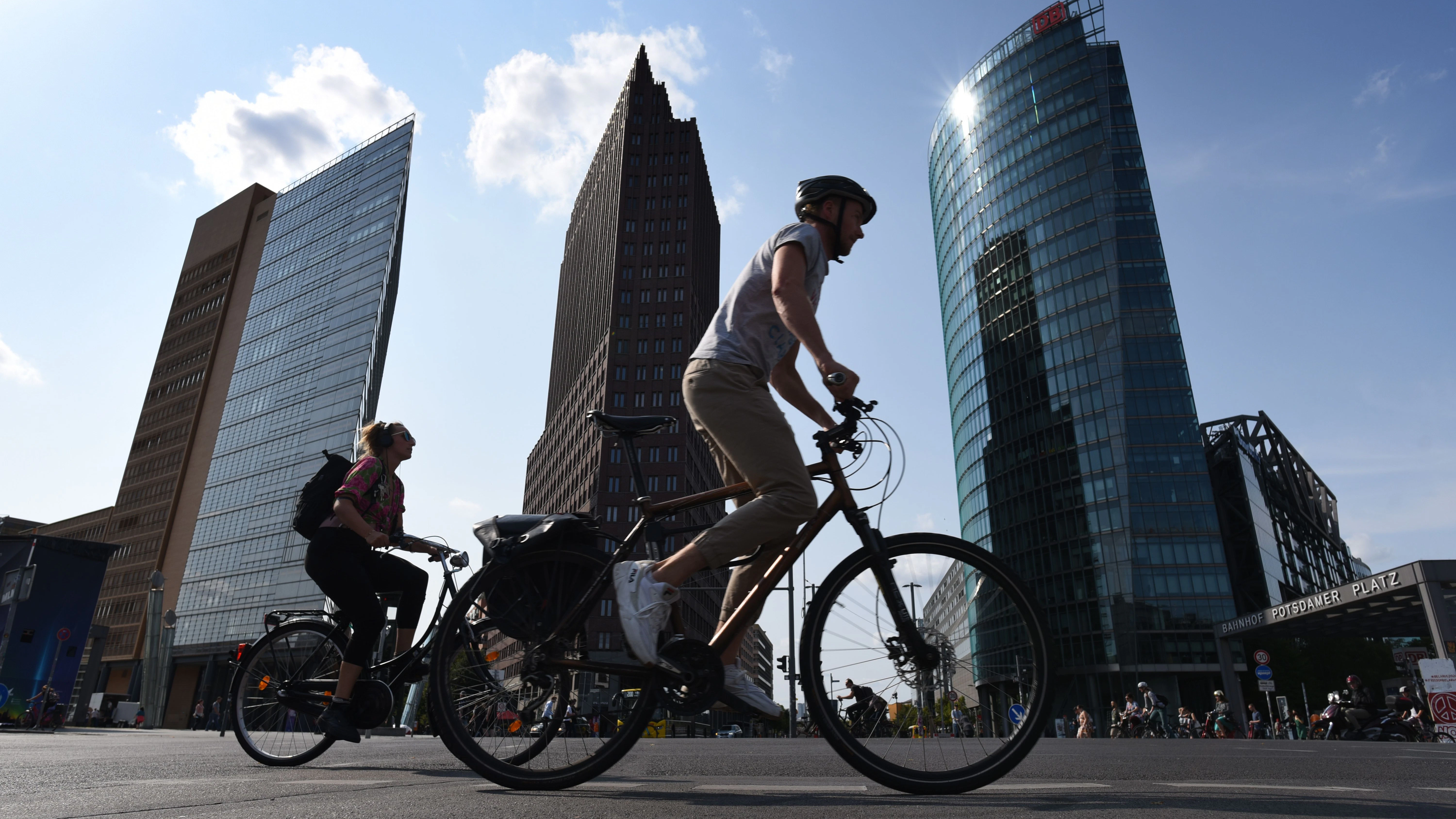 Sieht gut aus, fährt sich gefährlich: der Potsdamer Platz
