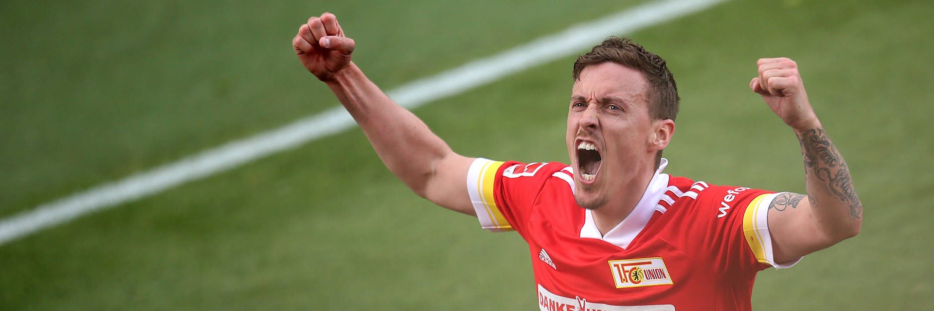 Jubelte am letzten Spieltag für den 1. FC Union und will sich auch über ein Olympia-Ticket freuen: Max Kruse (33).
