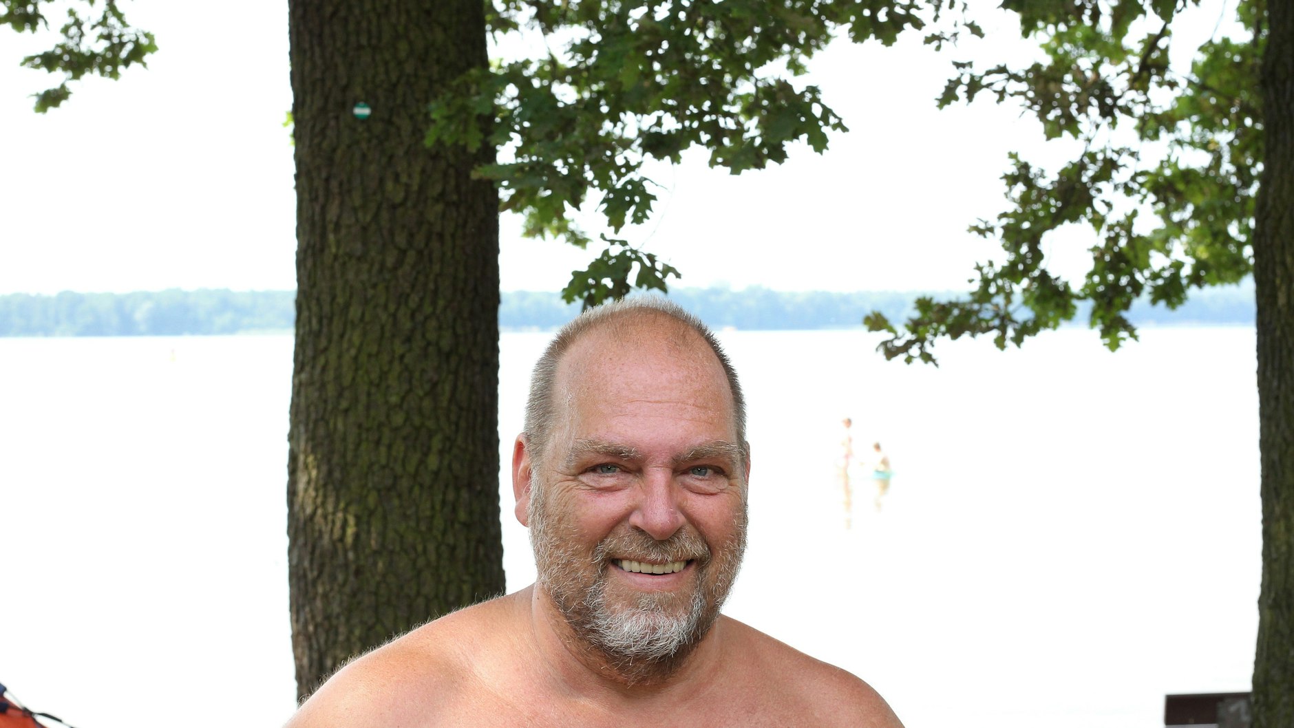 Badegast Michael Meikler (57):&nbsp;„Das Strandbad ist ein Schatz, der unbedingt bewahrt werden muss.“