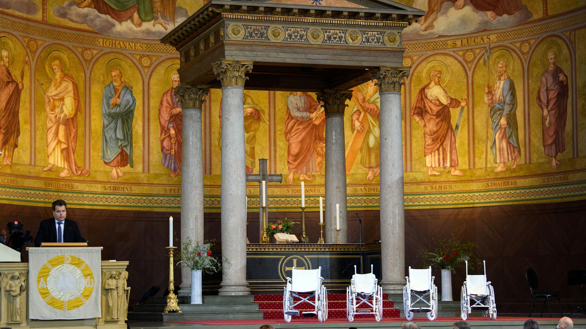 A memorial for the four victims on 28 April.