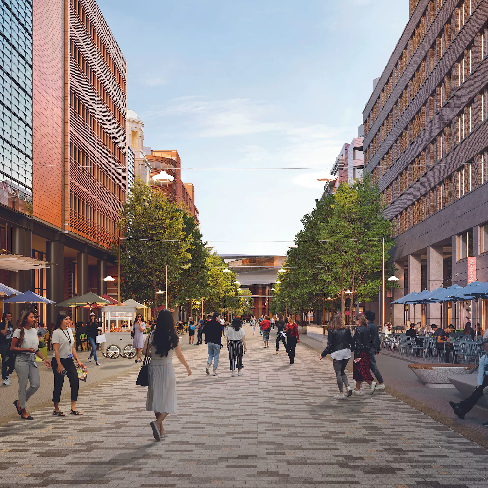 Der neue Potsdamer Platz: Eine Fußgängerzone und mehr Flächen für Cafés und Restaurants